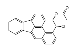 trans-1-acetoxy-2-chloro-1,2-dihydroindeno[1,2,3-cd]pyrene结构式