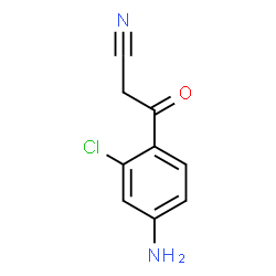 3-(4-amino-2-chloro-phenyl)-3-oxo-propionitrile结构式