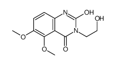 3-(2-hydroxyethyl)-5,6-dimethoxy-1H-quinazoline-2,4-dione Structure