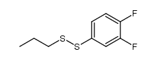 3,4-difluorophenyl n-propyl disulfide结构式