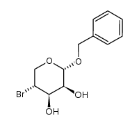 benzyl 4-bromo-4-deoxy-α-D-lyxopyranoside Structure