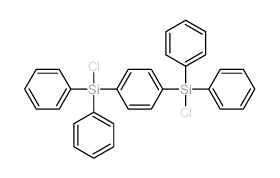 Benzene,1,4-bis(chlorodiphenylsilyl)- Structure