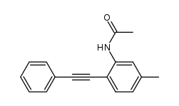 N-(5-methyl-2-(phenylethynyl)phenyl)acetamide Structure