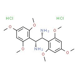 (1R,2R)-1,2-双(2,4,6-三甲氧基苯基)乙二胺二盐酸盐结构式