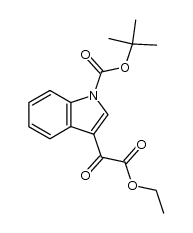 tert-butyl 3-(2-ethoxy-2-oxoacetyl)-1H-indole-1-carboxylate结构式