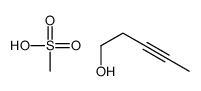 methanesulfonic acid,pent-3-yn-1-ol Structure