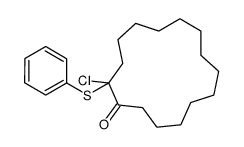 2-chloro-2-phenylsulfanylcyclopentadecan-1-one Structure