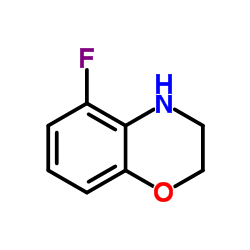 5-氟-3,4-二氢-2H-1,4-苯并恶嗪结构式