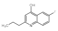 6-氟-2-丙基-4-喹啉醇结构式