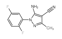 5-Amino-1-(2,5-difluorophenyl)-3-methyl-1H-pyrazole-4-carbonitrile picture