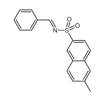 N-benzylidene-6-methylnaphthalene-2-sulfonamide结构式