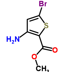 Methyl 3-amino-5-bromo-2-thiophenecarboxylate structure