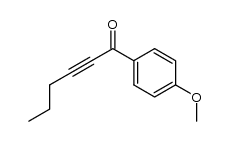 1-(4-methoxyphenyl)hex-2-yn-1-one结构式