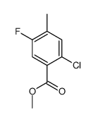 methyl 2-chloro-5-fluoro-4-methylbenzoate Structure