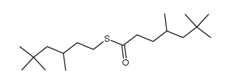4,6,6-trimethyl-heptanethioic acid S-(3,5,5-trimethyl-hexyl) ester Structure