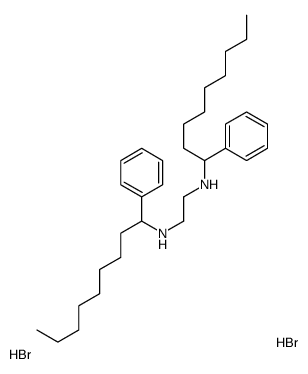 1-phenylnonyl-[2-(1-phenylnonylazaniumyl)ethyl]azanium,dibromide Structure