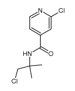 2-chloro-N-(1-chloro-2-methylpropan-2-yl)isonicotinamide Structure