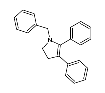 1-benzyl-4,5-dihydro-2,3-diphenylpyrrole Structure