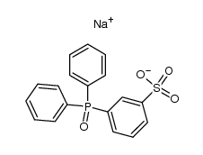 sodium 3-(diphenylphosphinyl)benzenesulfonate Structure