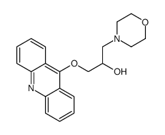 1-acridin-9-yloxy-3-morpholin-4-ylpropan-2-ol结构式