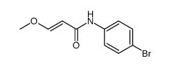 (E)-N-(4-bromophenyl)-3-methoxyacrylamide Structure