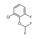 1-Chloro-2-(difluoromethoxy)-3-fluorobenzene结构式