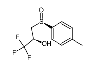 (2S,RS)-1-(4-methylphenyl)sulfinyl-3,3,3-trifluoropropan-2-ol结构式