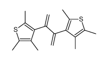 2,3,5-trimethyl-4-[3-(2,4,5-trimethylthiophen-3-yl)buta-1,3-dien-2-yl]thiophene Structure