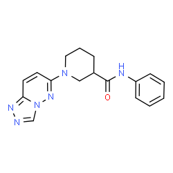 N-phenyl-1-([1,2,4]triazolo[4,3-b]pyridazin-6-yl)piperidine-3-carboxamide structure