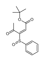 tert-butyl 3-(benzenesulfinyl)-4-oxopent-2-enoate Structure