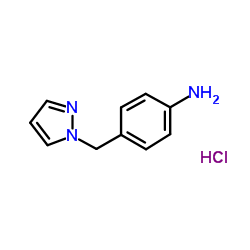 4-PYRAZOL-1-YLMETHYL-PHENYLAMINE HYDROCHLORIDE structure