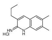 2-Amino-6,7-dimethyl-3-propylquinoline hydrochloride Structure