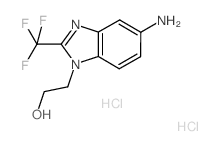 2-(5-Amino-2-trifluoromethyl-benzoimidazol-1-yl)-ethanol dihydrochloride结构式