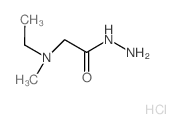 2-[ethyl(methyl)amino]acetohydrazide (non-preferred name)(SALTDATA: 2HCl) Structure