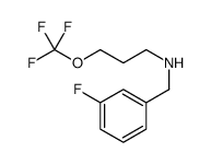 N-(3-Fluorobenzyl)-3-(trifluoromethoxy)-1-propanamine结构式
