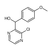 2-chloro-3-(1-hydroxy-4-methoxyphenylmethyl)pyrazine Structure