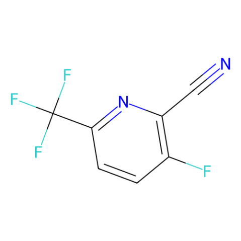 3-Fluoro-6-(trifluoromethyl)pyridine-2-carbonitrile结构式