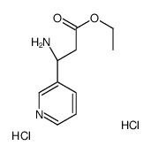Ethyl (R)-3-(3-pyridyl)-beta-alanate 2HCl结构式