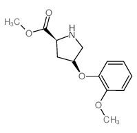 Methyl (2S,4S)-4-(2-methoxyphenoxy)-2-pyrrolidinecarboxylate Structure