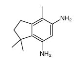 3,3,7-trimethyl-1,2-dihydroindene-4,6-diamine Structure