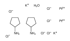 trichloro(cyclopentylamine)platinate(0)结构式