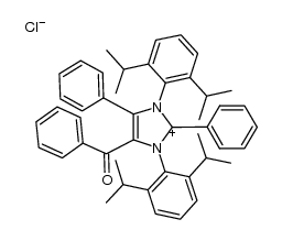 4-benzoyl-1,3-bis(2,6-diisopropylphenyl)-2,5-diphenyl-1H-imidazol-3-ium chloride Structure