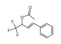 (E)-1,1,1-trifluoro-4-phenylbut-3-en-2-yl acetate Structure