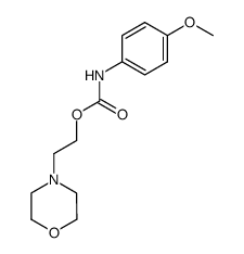 2-morpholinoethyl (4-methoxyphenyl)carbamate结构式