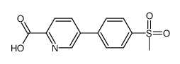 5-(4-methylsulfonylphenyl)pyridine-2-carboxylic acid结构式
