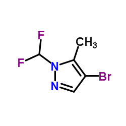 4-Bromo-1-(difluoromethyl)-5-methyl-1H-pyrazole Structure