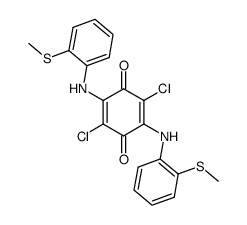 3,6-dichloro-2,5-bis(thioanisido)-1,4-benzoquinone结构式
