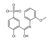 4-chloro-3-[(2-methoxyphenyl)carbamoyl]benzenesulfonyl chloride Structure