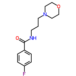 4-Fluoro-N-(3-morpholin-4-yl-propyl)-benzamide structure