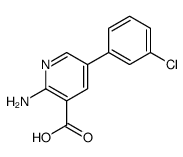 2-amino-5-(3-chlorophenyl)pyridine-3-carboxylic acid结构式